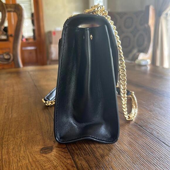 Michael Kors | Whitney Black & Gold Studded Shoulder Bag | NWOT | 0762 - Picture 5 of 9